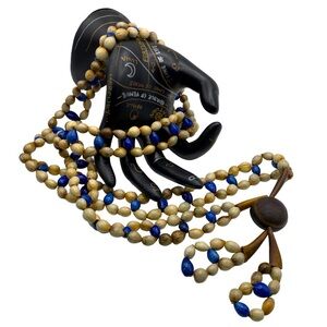 Vintage Kukui Nut Pendant Necklace